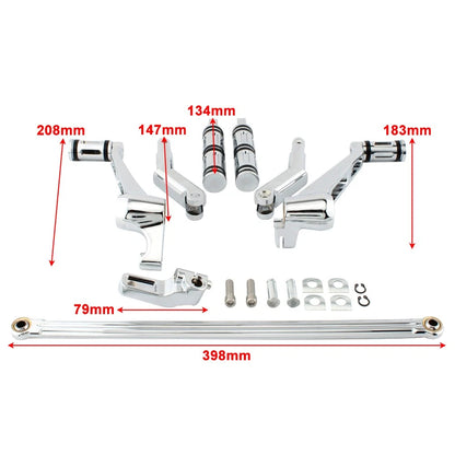 Footrest Pedal Bracket Set for Harley V-Rod Muscle (2002–2017) VRSC Special