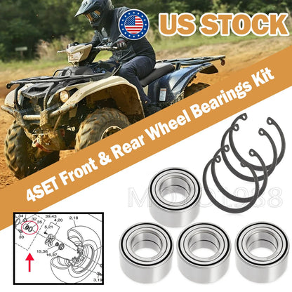 Wheel Bearings 4x for Yamaha Grizzly (2007-2019)