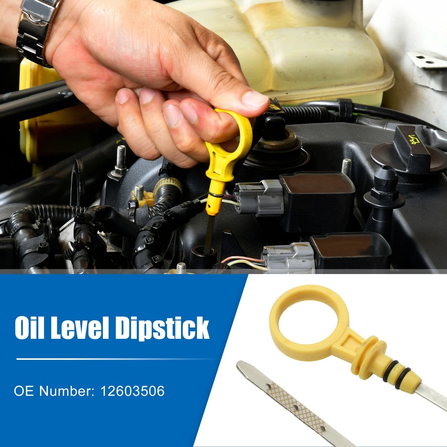 Engine Oil Fluid Level Dipstick for GMC Canyon SLE SLT (2015–2023) No.12603506