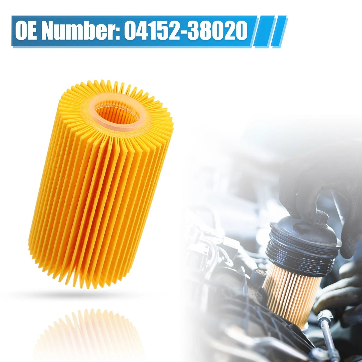 Set of 6 Engine Oil Filters 04152-38020 04152-51010 04152-YZZA4 for Toyota Tundra