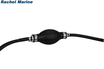 3/8" Fuel Hose Line Assembly with Primer Bulb for Marine Outboard Motors