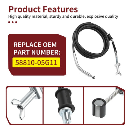 Rear Park Hand Brake Cable for Suzuki Ozark 250 (2007–2014)