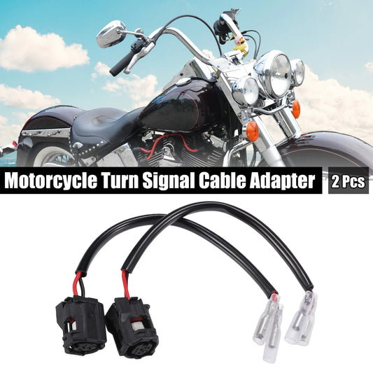 2 x Motorcycle Turn Signal Cable Wiring Adapter Connectors for Yamaha MT-10