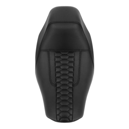 Black Driver Solo Seat for Harley Softail Low Rider FXLR FXLRS FXLRST (18-25)
