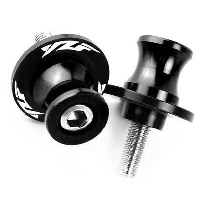 CNC Black Swingarm Spools Slider Stand Screws M6 for Yamaha YZF R1 R3 R6