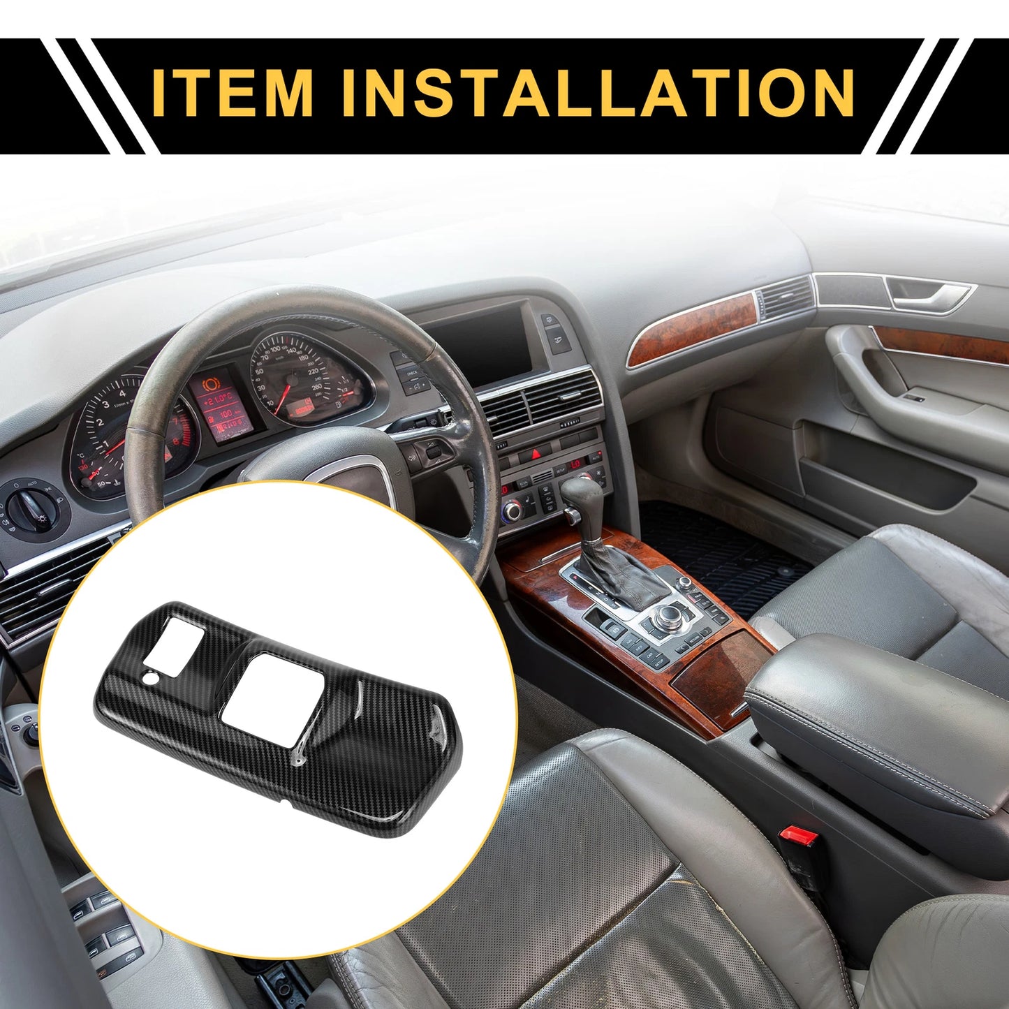 Inner Rearview Mirror Bracket Panel Cover Trim for Ford F-150 (2021–2024)