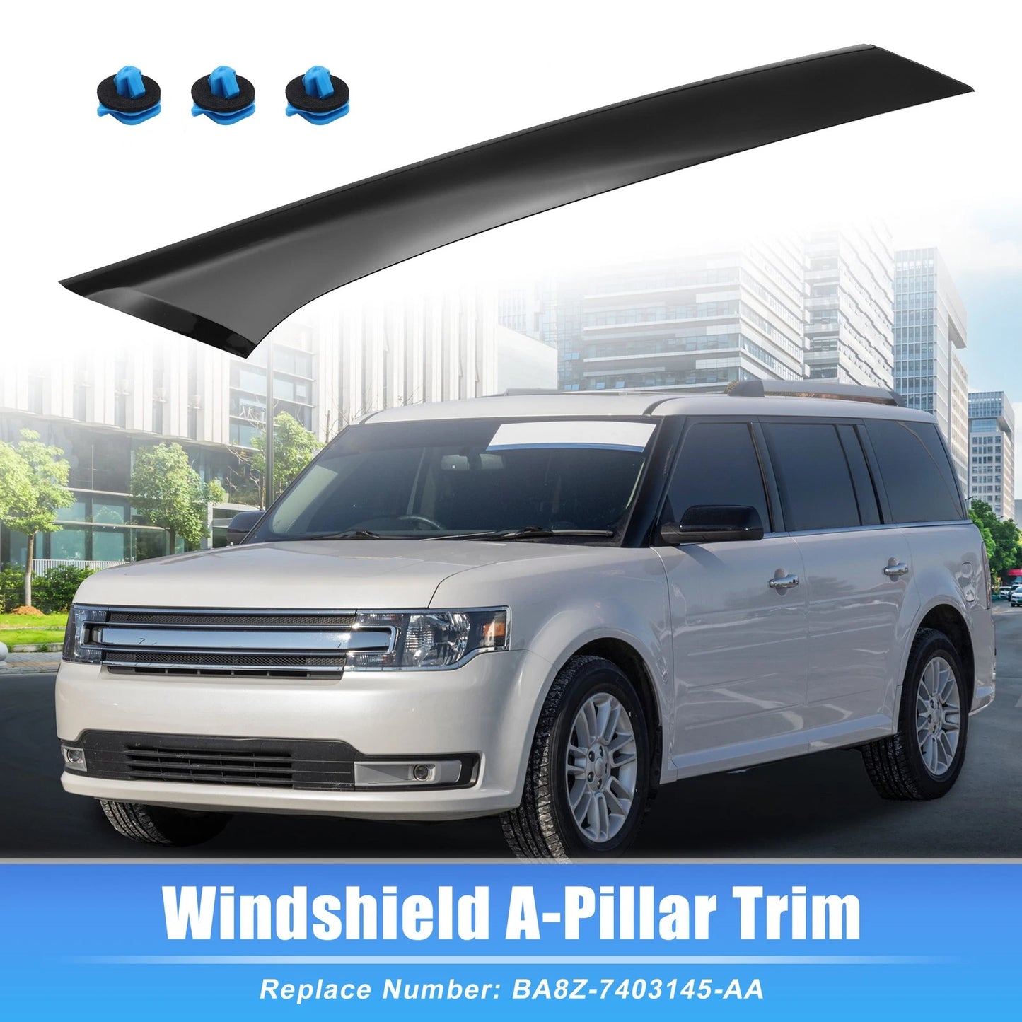Left Windshield A-Pillar Trim Panel for Ford Flex (2009–2019) BA8Z-7403145