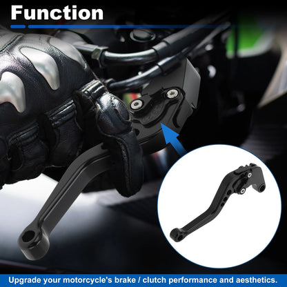 Short Brake Clutch Lever for Suzuki GSXR600 GSXR750 GSXR1000 (2006–2023) Black