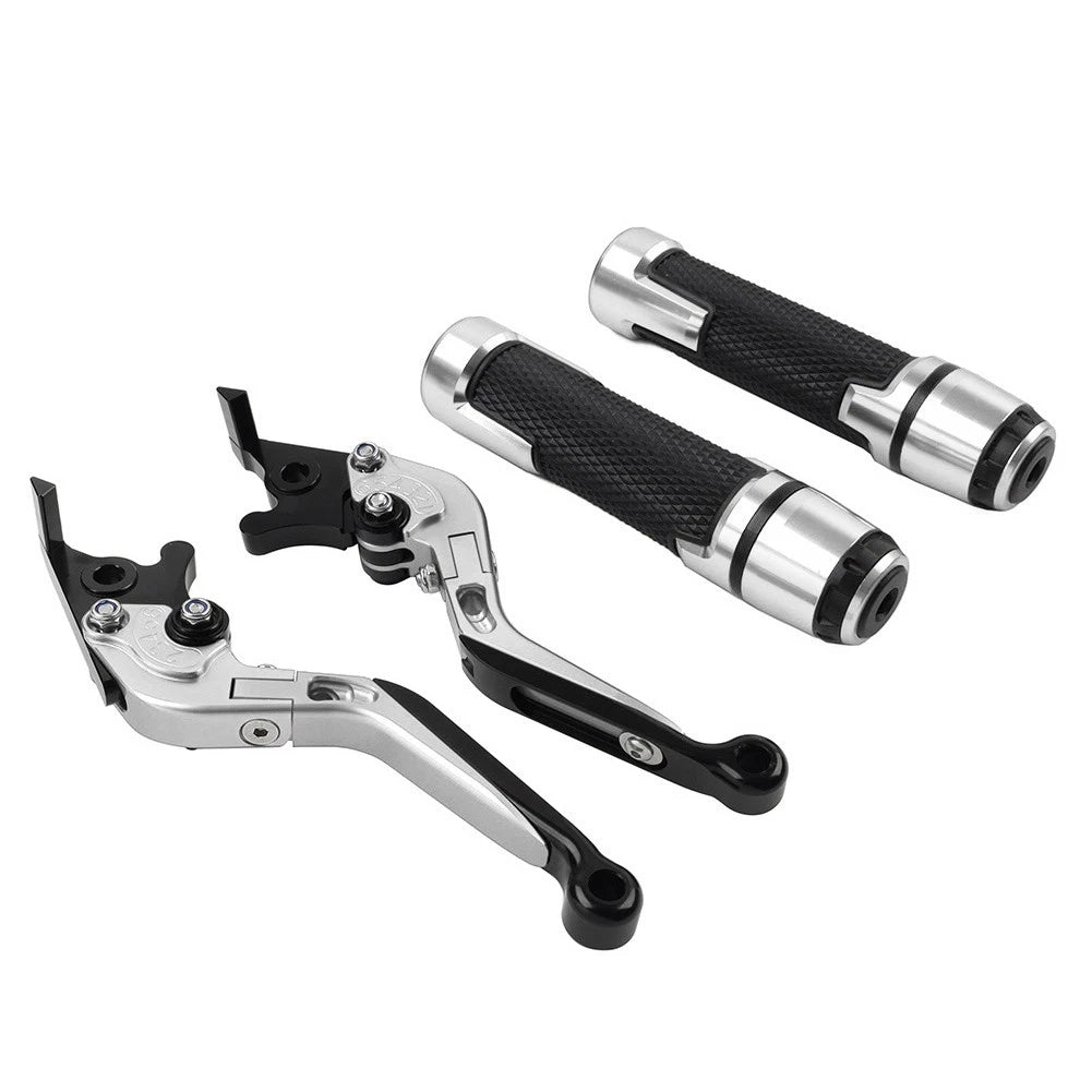 Set of 2 Handlebar Grips Brake Clutch Levers for BMW F800GS/F700GS (2008–2018)