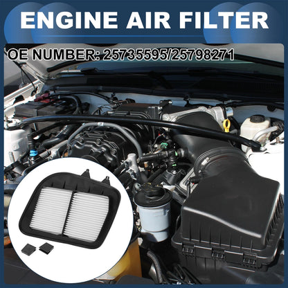 Engine Air Filter No. 25735595/25798271 for Cadillac SRX (2004–2010)