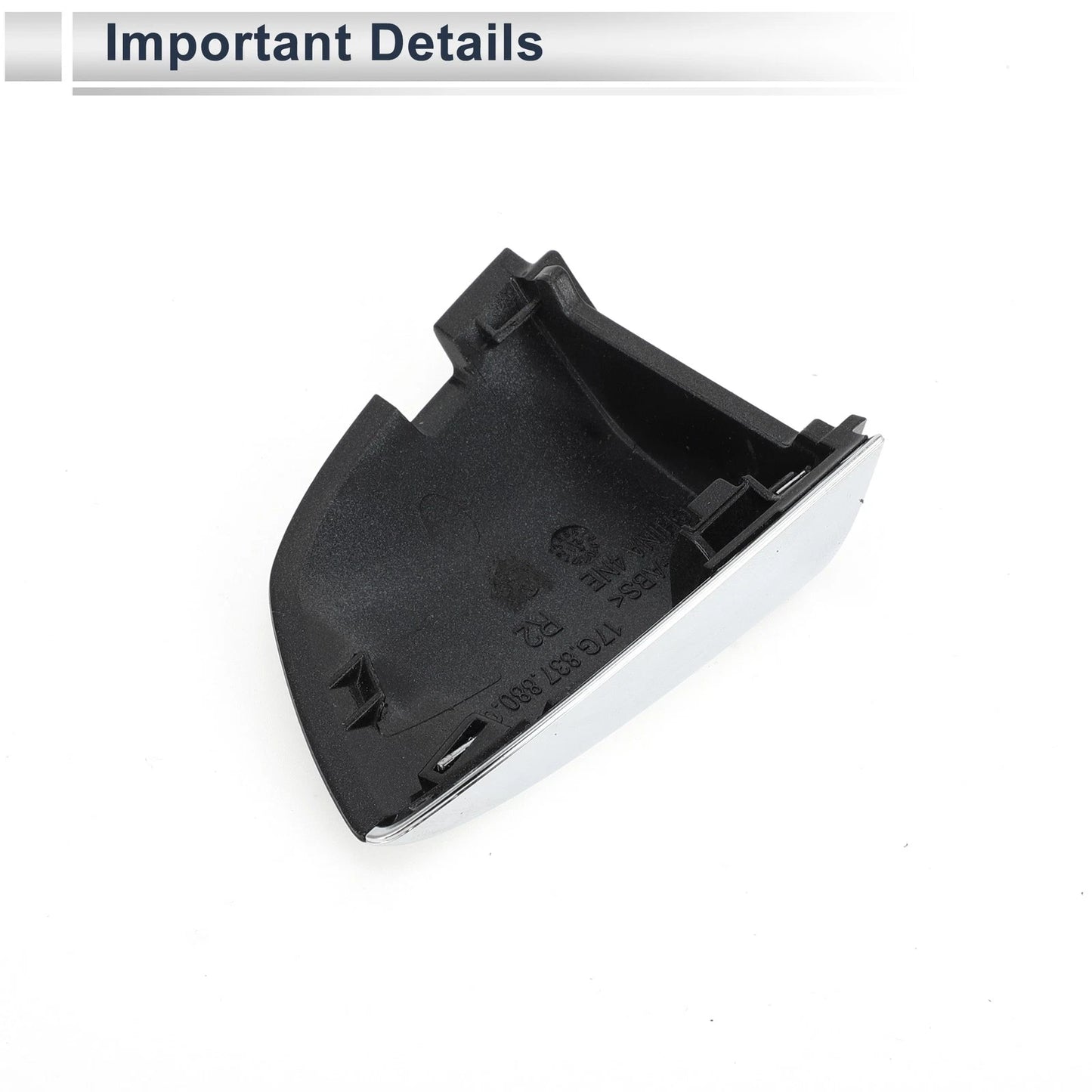 Front Right Door Handle Lock Cylinder Cover for Volkswagen Sagitta (2019–2021) Black