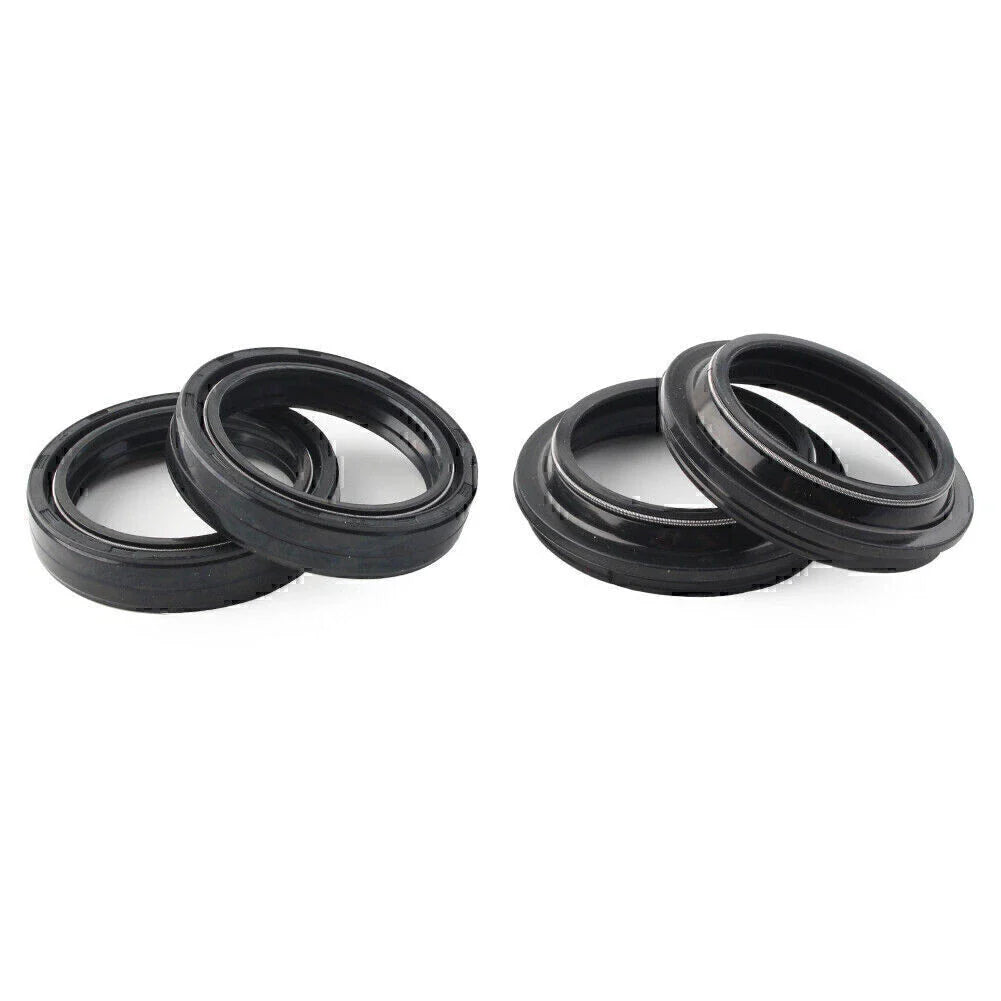 4 x Black 41x54mm Motorcycle Front Fork Damper Shock Absorber Seal