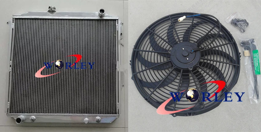 3 Row Radiator & Fan for Toyota Prado Landcruiser (1996–2003)