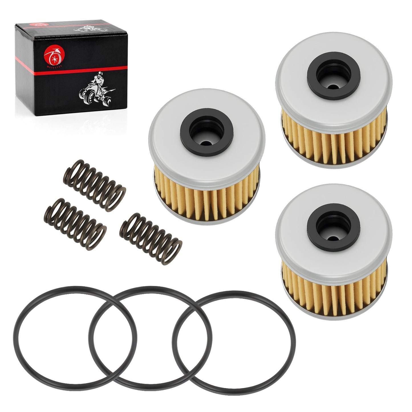 3X Oil Filter O-Ring Spring for Honda CRF250X (2004–2009, 2012–2013, 2015–2017)