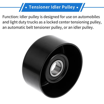 Drive Belt Idler Pulley for Acura TSX, Honda (2004-2014) - 1 x Pulley