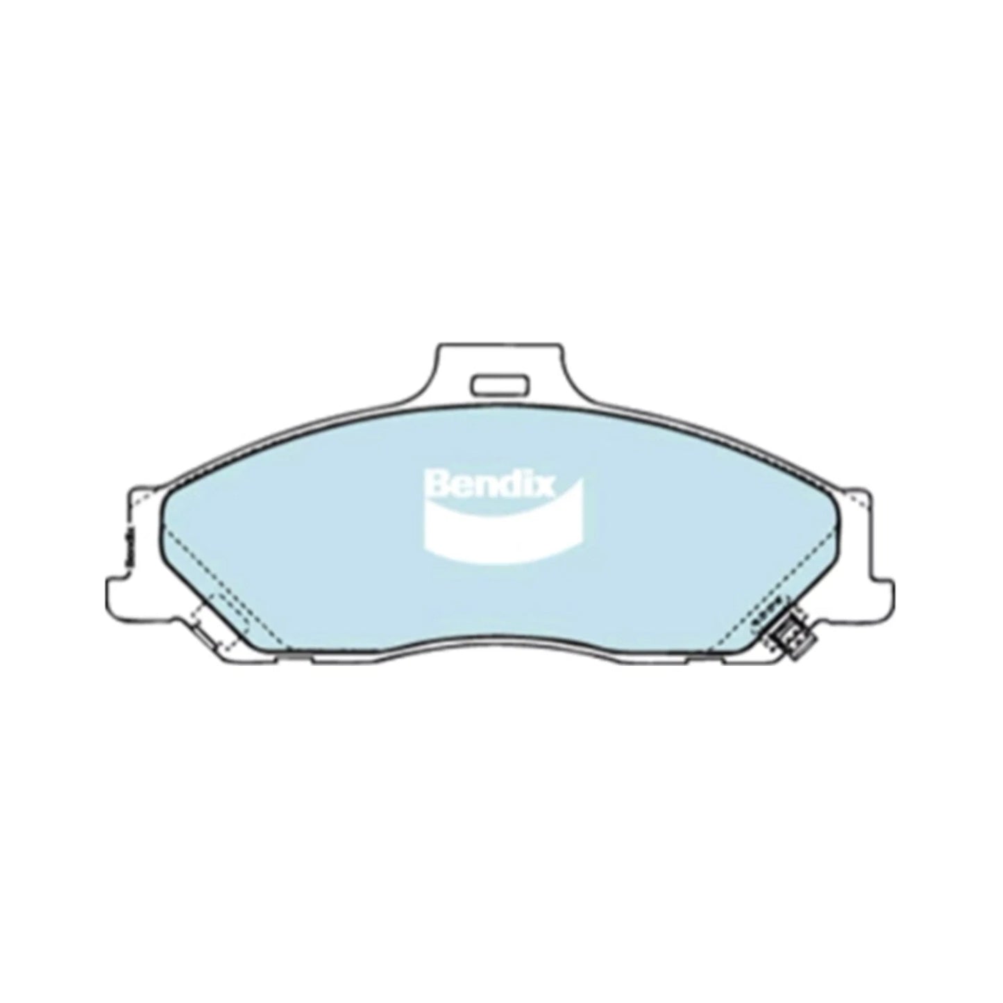 Set of 4 Bendix HD Front Disc Brake Pads for Mazda B2600 (1999–2002)