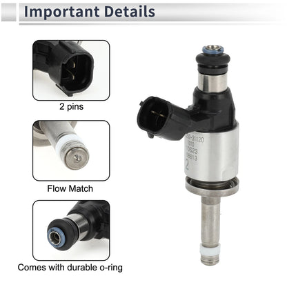 Fuel Injector for Lexus IS300H (2014–2015) 2ARFSE 1Pc Black Silver Tone