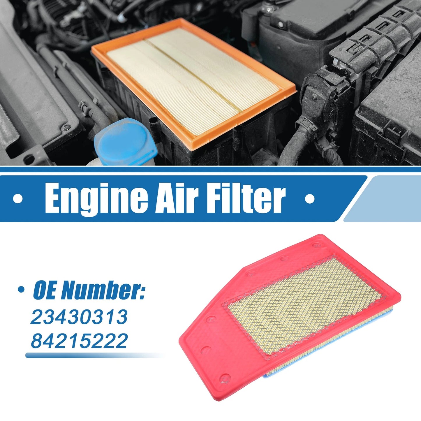 Engine Air Filter No.23430313 for Cadillac XT4 2.0L (2019–2023)