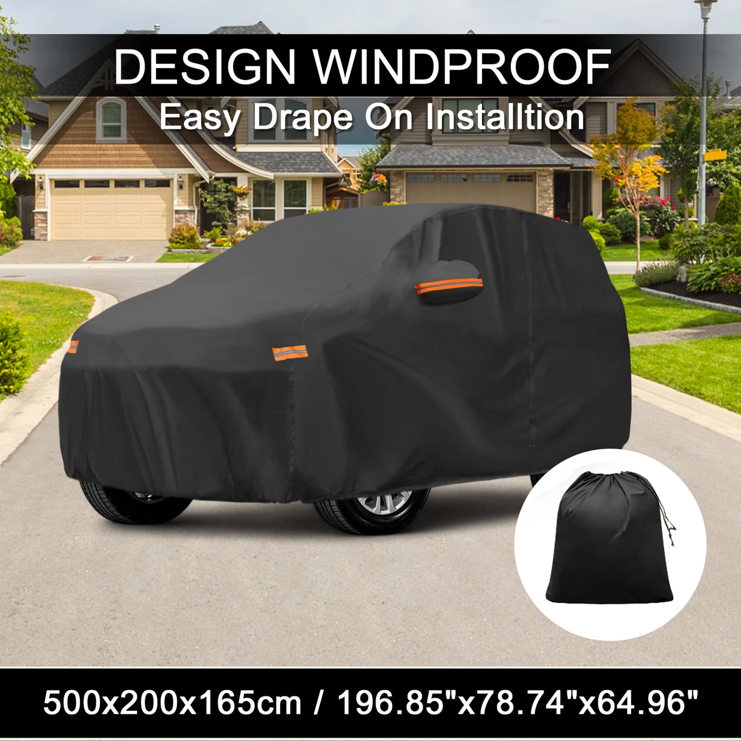 Waterproof Aluminum Film Car Cover for Toyota Land Cruiser