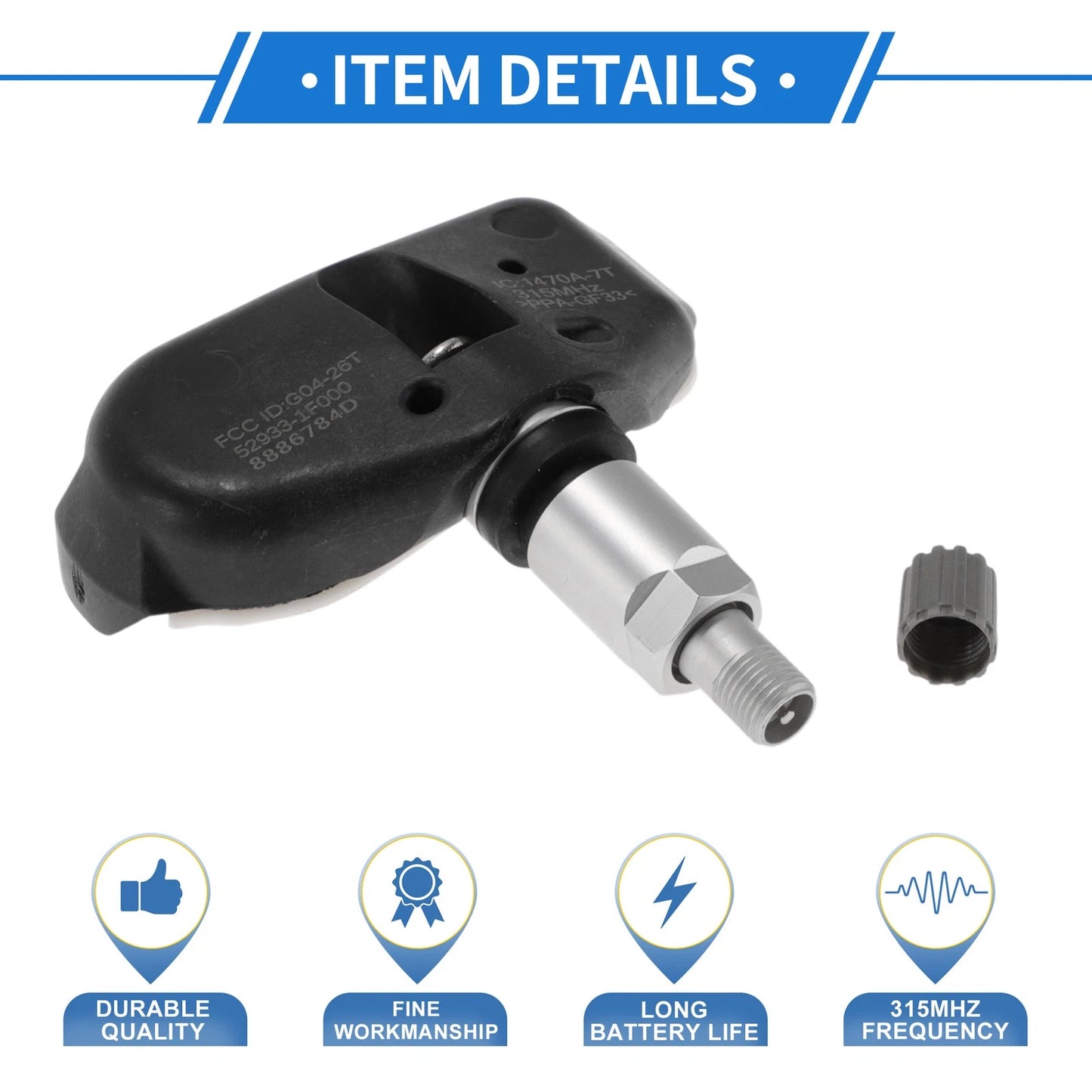 TPMS Sensor No. 529331F000 for Lexus CT200H (2011–2017)