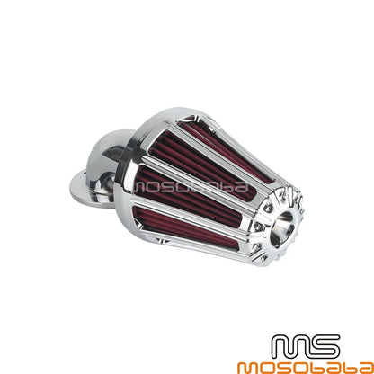 Intake Air Filter Cleaner Kit Chrome for Harley Dyna Softail Deluxe (2005-2017)