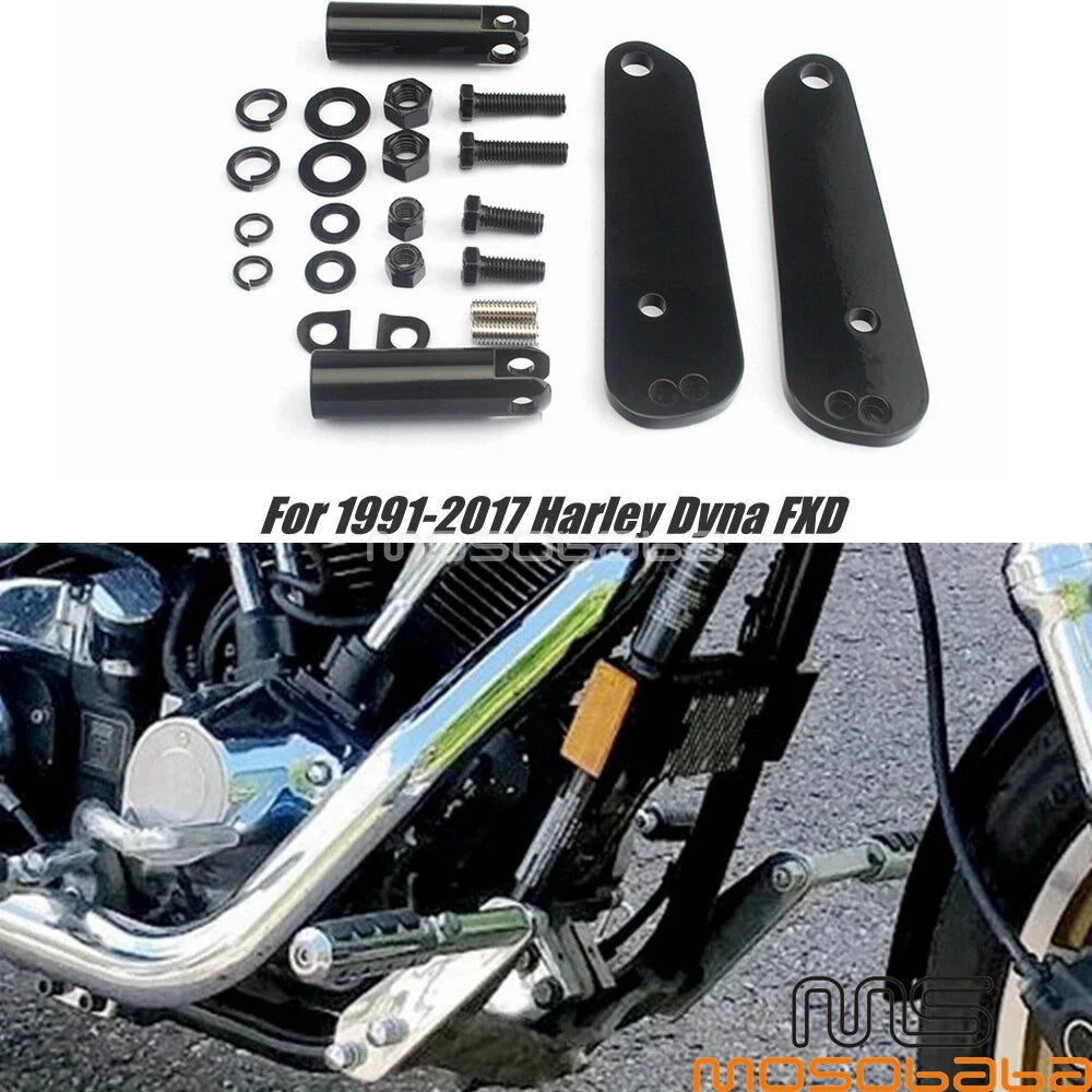 Front Highway Foot Peg Mount Bracket for Harley Dyna Glide (2006-2017)