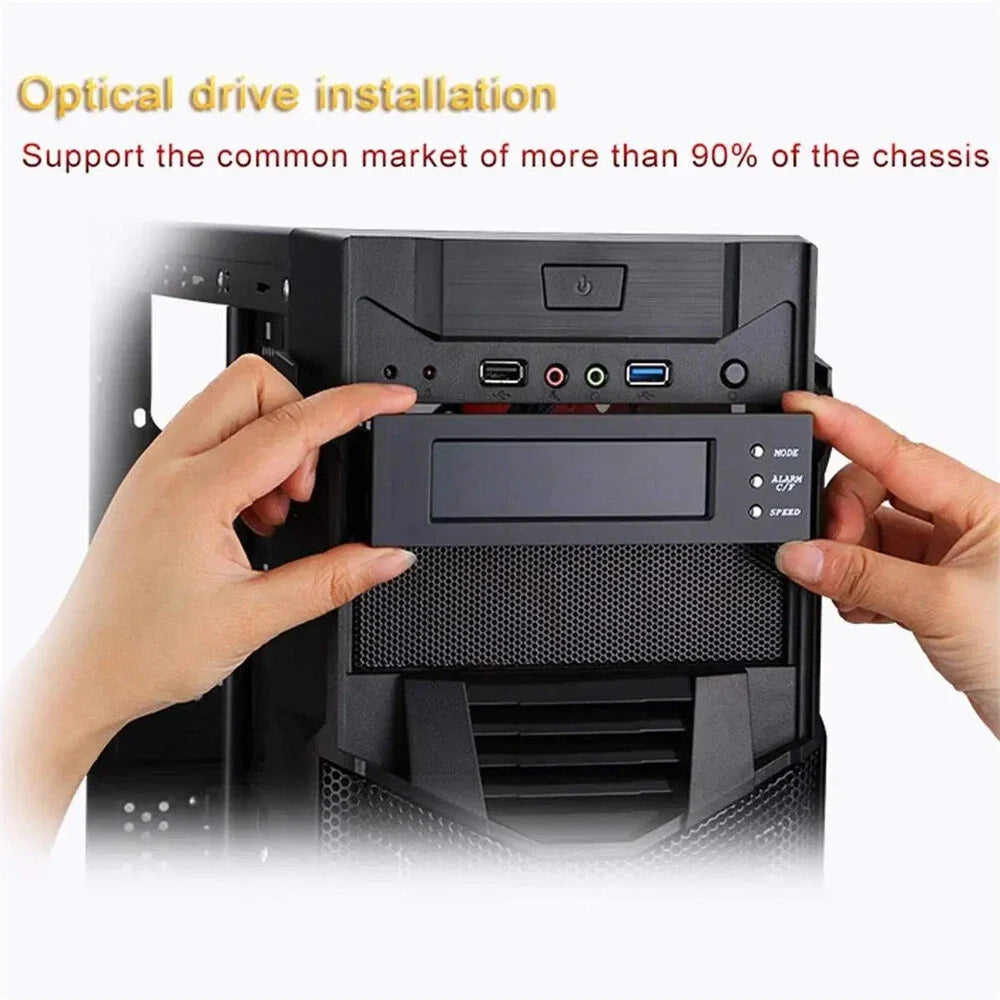 5.25'' Fan Controller Speed Temp Sensor LCD Display for Car