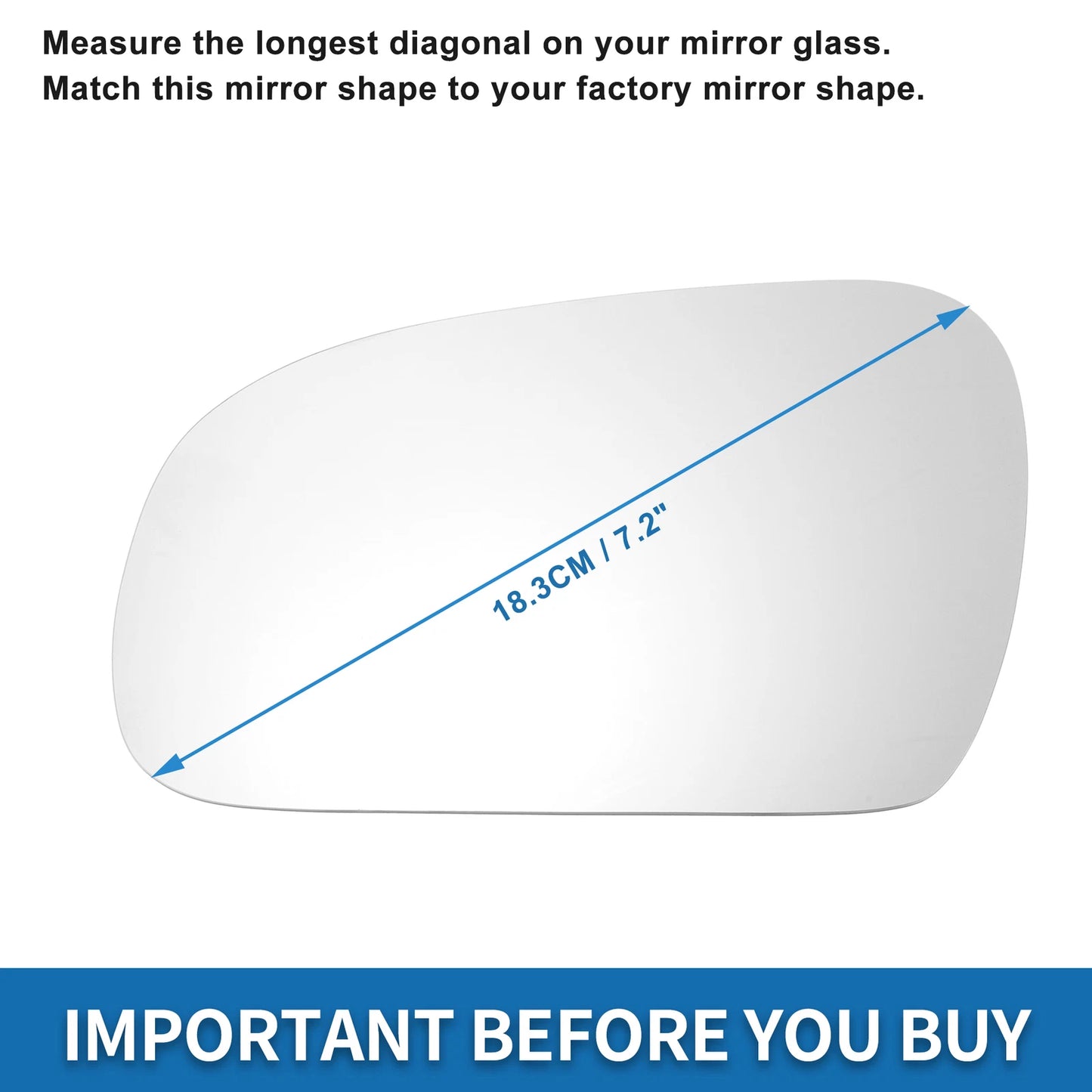 Heated Mirror Glass for Volkswagen Fox (2003–2010)