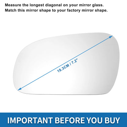 Heated Mirror Glass for Volkswagen Fox (2003–2010)
