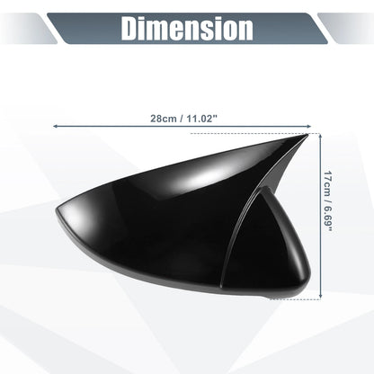 Pair Rearview Mirror Cover Overlay Gloss Black for Volkswagen Golf MK7 (2013–2020)