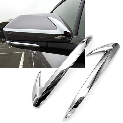 2X Chrome Rearview Side Mirror Strip Garnish Trim for Toyota C-HR (2016–2021)