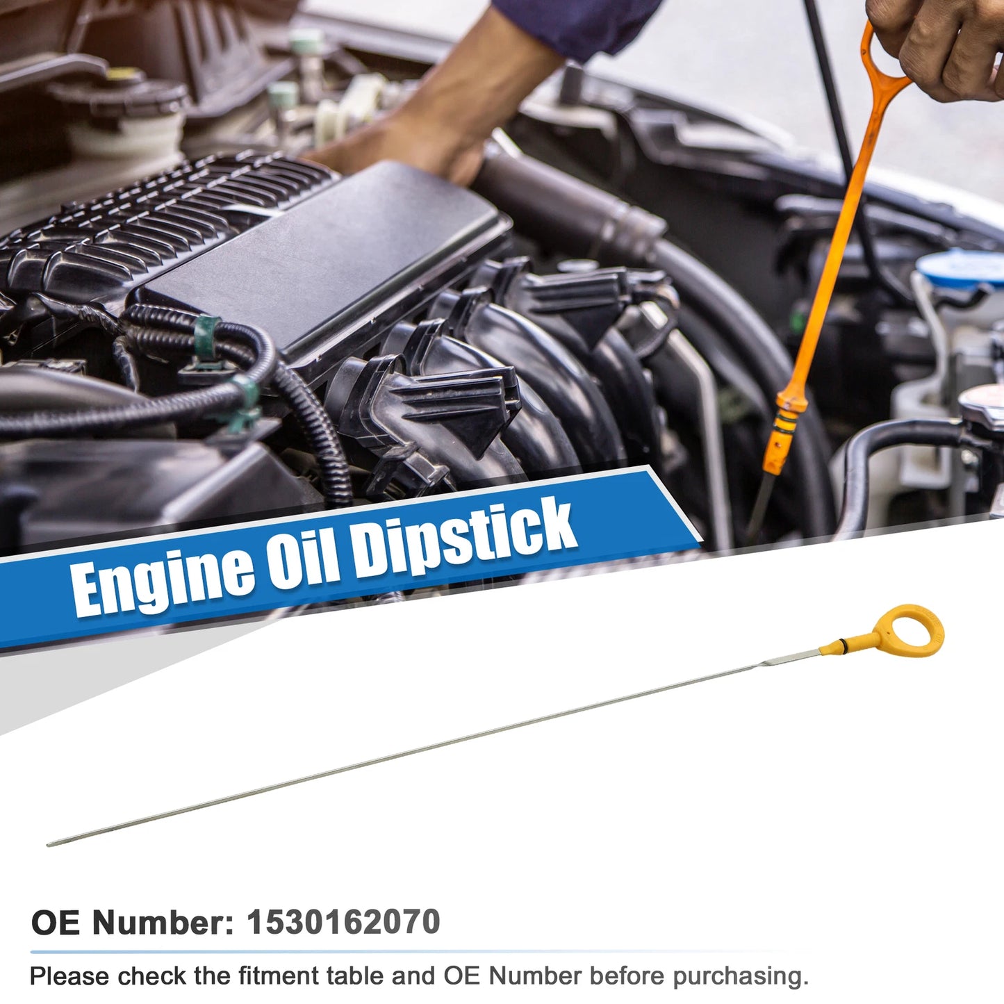 1 Pcs Engine Oil Fluid Level Dipstick for Toyota 4Runner (No. 1530162070)
