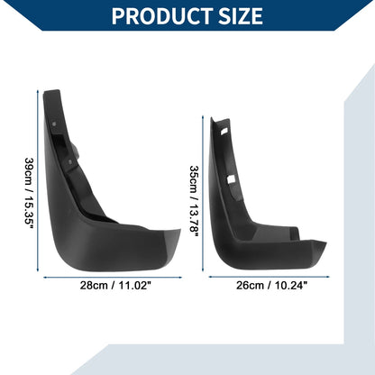 Set of 4 Mud Flaps Splash Guards for Jaguar F-PACE (2016–2022)