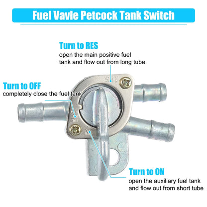 Motorcycle Fuel Valve Petcock for Honda CRF 250 450 (2004-2023)