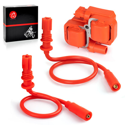 Ignition Coil & Spark Plug Wire Cap for Polaris Scrambler Sportsman (2015–2023)