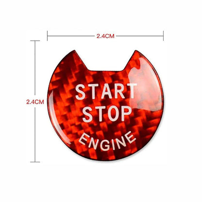 Carbon Fiber Engine Start Stop Button Cover for Infiniti Q50 Q60 (2014-2023)