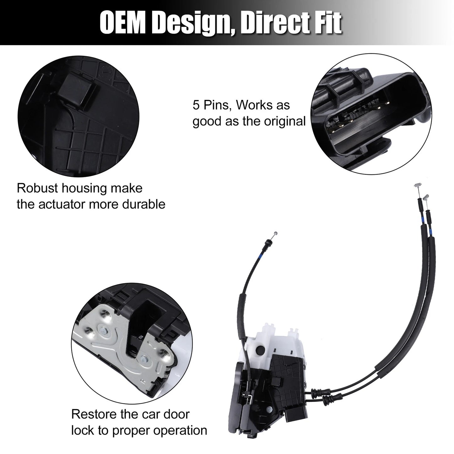Rear Right Door Latch Lock Actuator for Hyundai Tucson (2016–2019) 81420-D3000