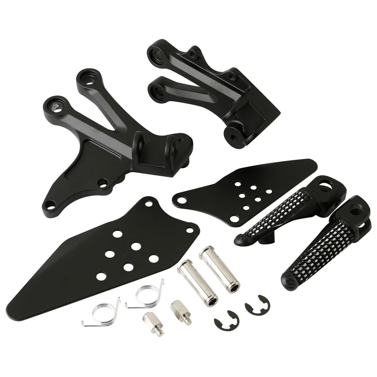 Matte Black Footrest Pegs for Kawasaki Ninja ZX10R (2004-2005)