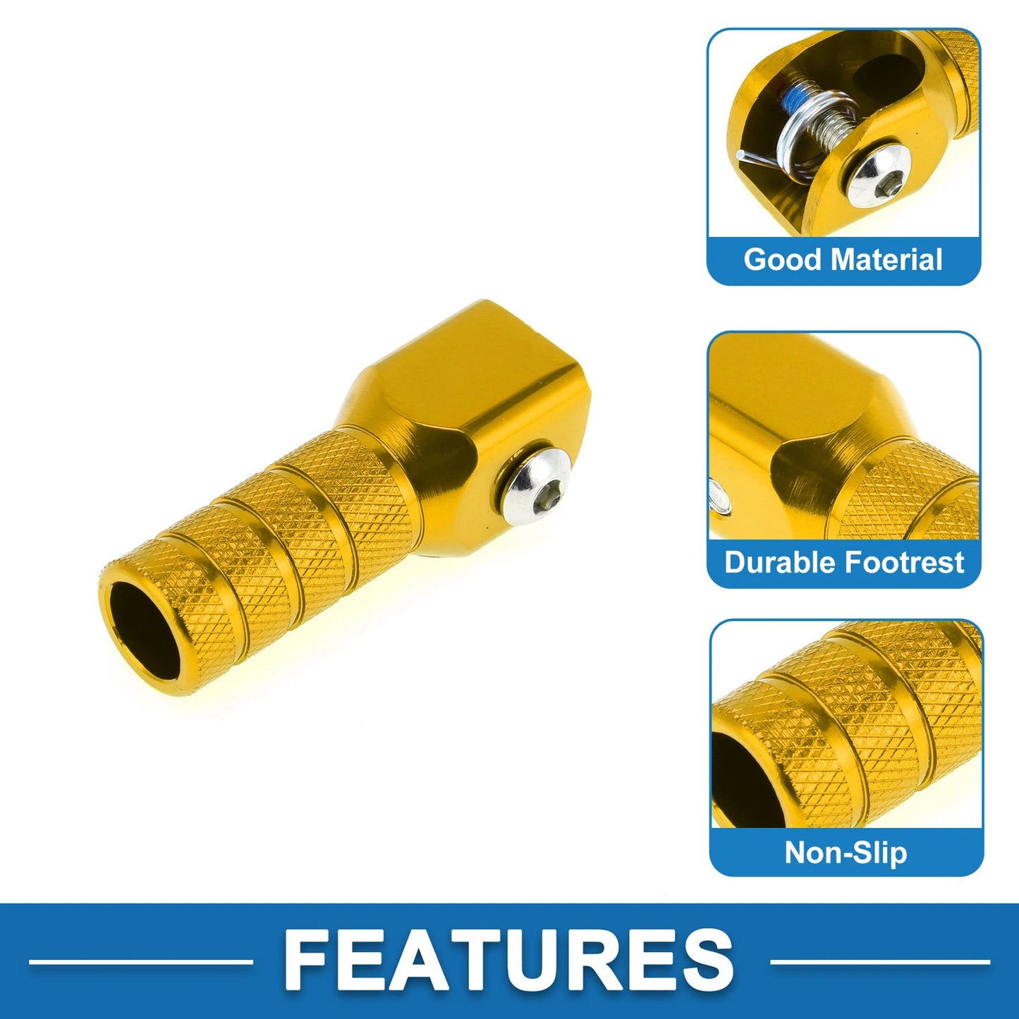 Cylinder Square Shifter Footrests Pegs for Suzuki RMZ