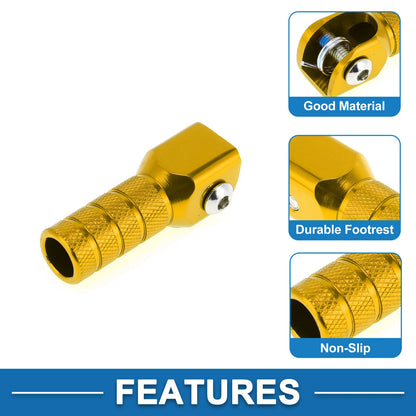 Cylinder Square Shifter Footrests Pegs for Suzuki RMZ
