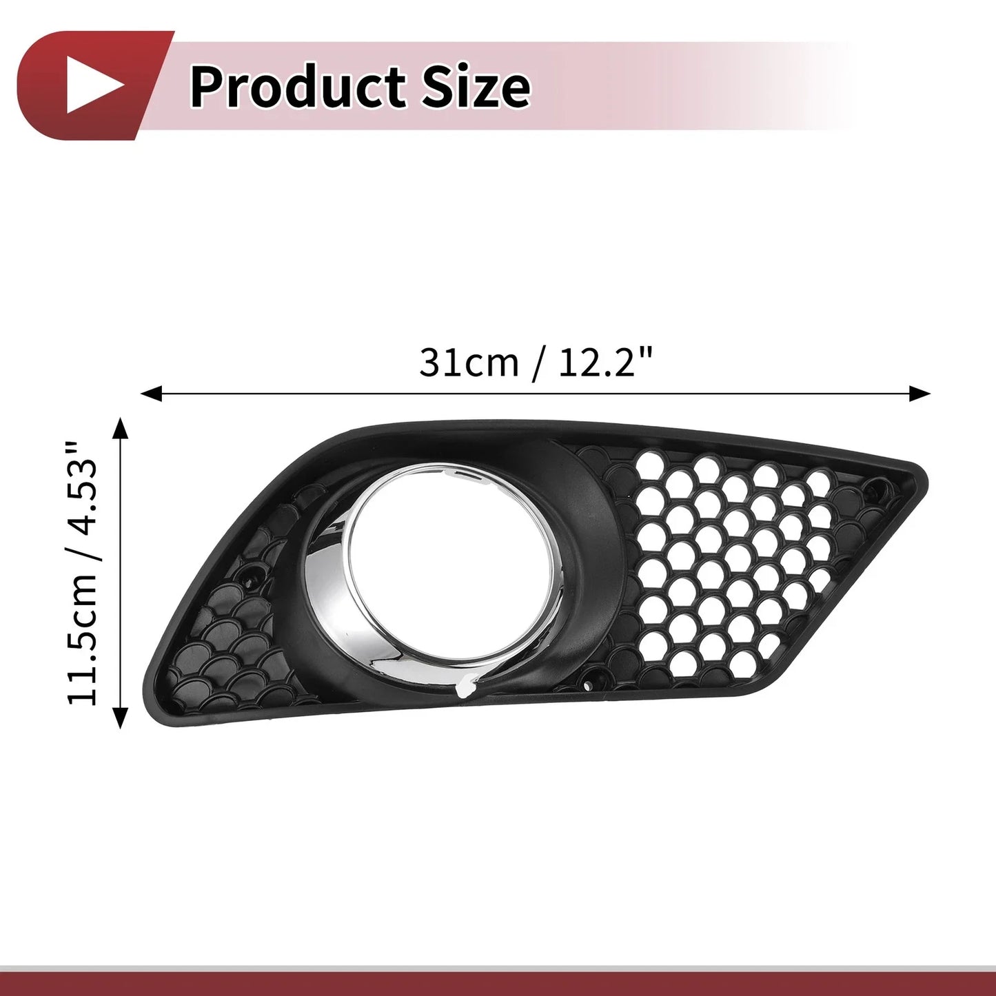 Front Right Fog Light Grill for Mercedes-Benz C300 (2008-2012)