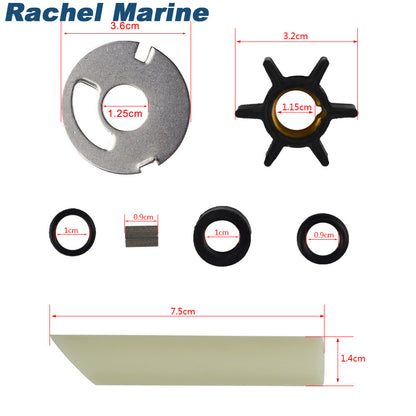 Water Pump Impeller Repair Kit for Mercury 4HP 4.5HP 7.5HP 9.8HP (1990–2023)