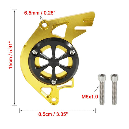 Gold Tone Motorbike Chain Guard Sprocket Engine Cover for Honda MSX125 (2013-2023)