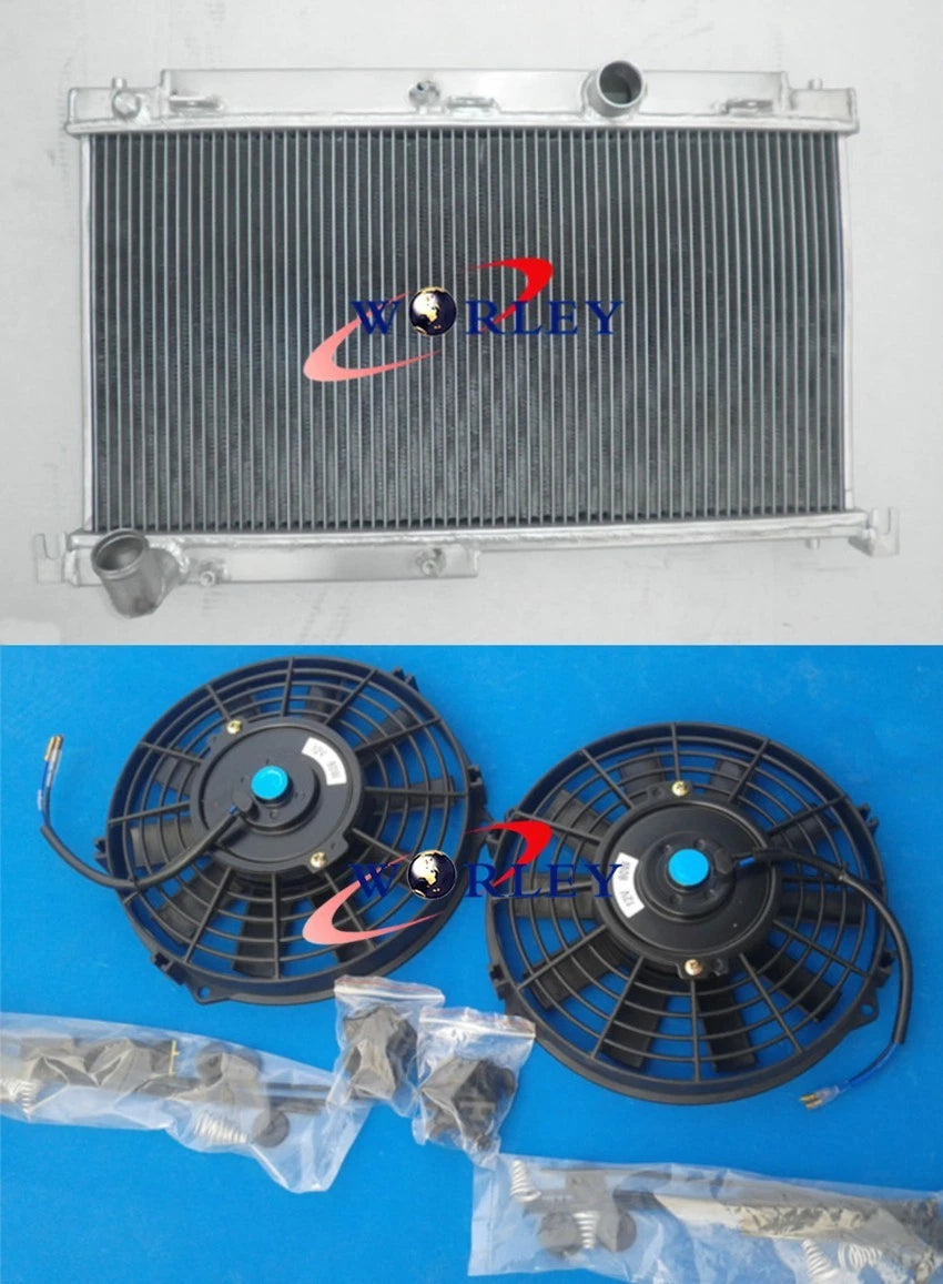 Aluminum Radiator with Fan for Honda Civic ED CRX (1987–1991)