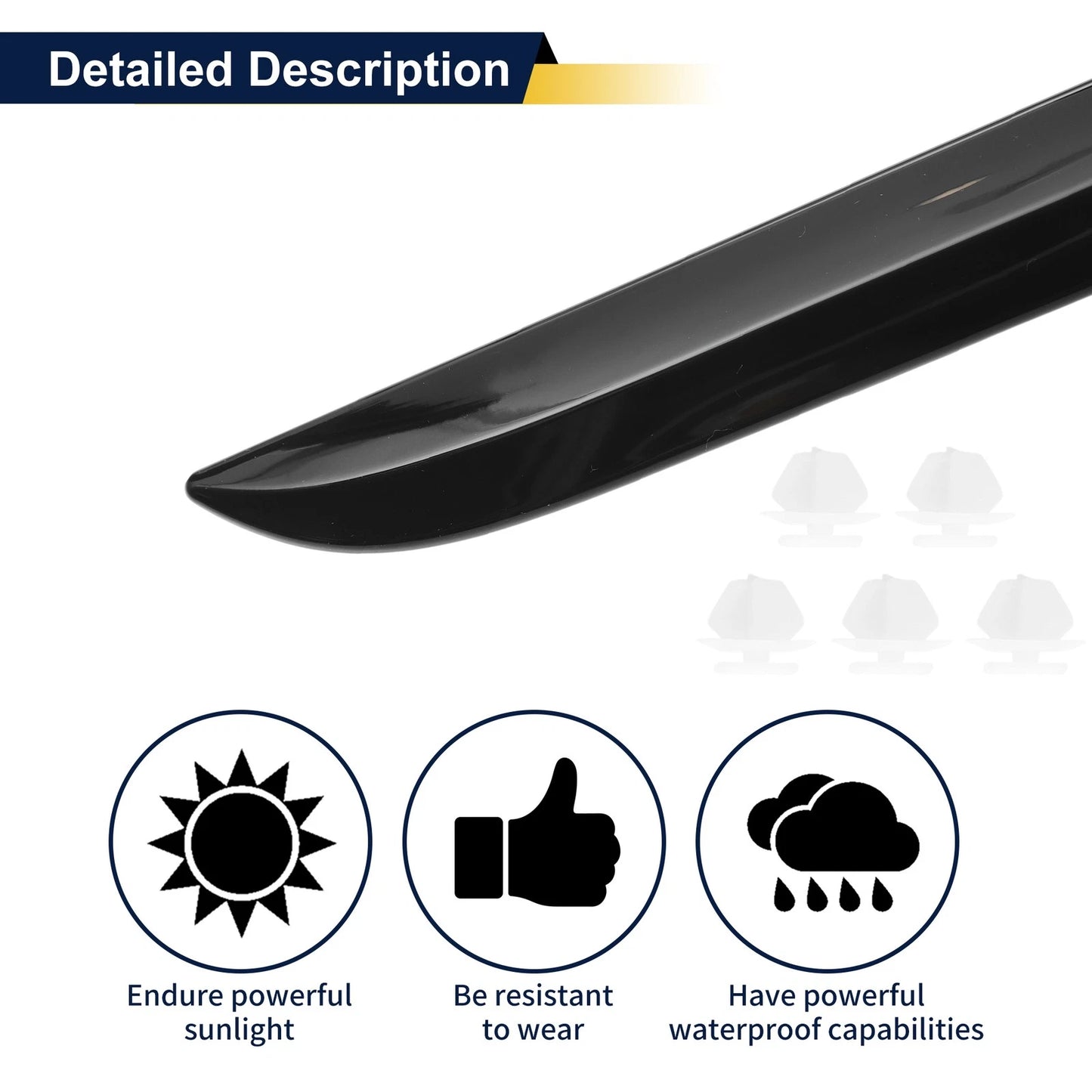 Door Garnish Trim No. 51137397870 for BMW 7 Series (2016–2022)