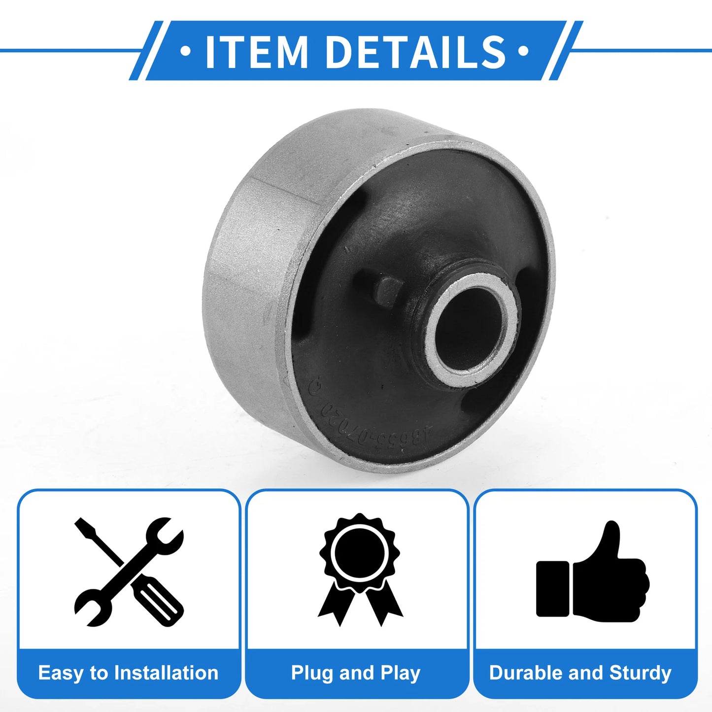 1 Pc Rear Control Arm Suspension Bushing No. 4865506030 for Lexus ES300 (1996–2001)