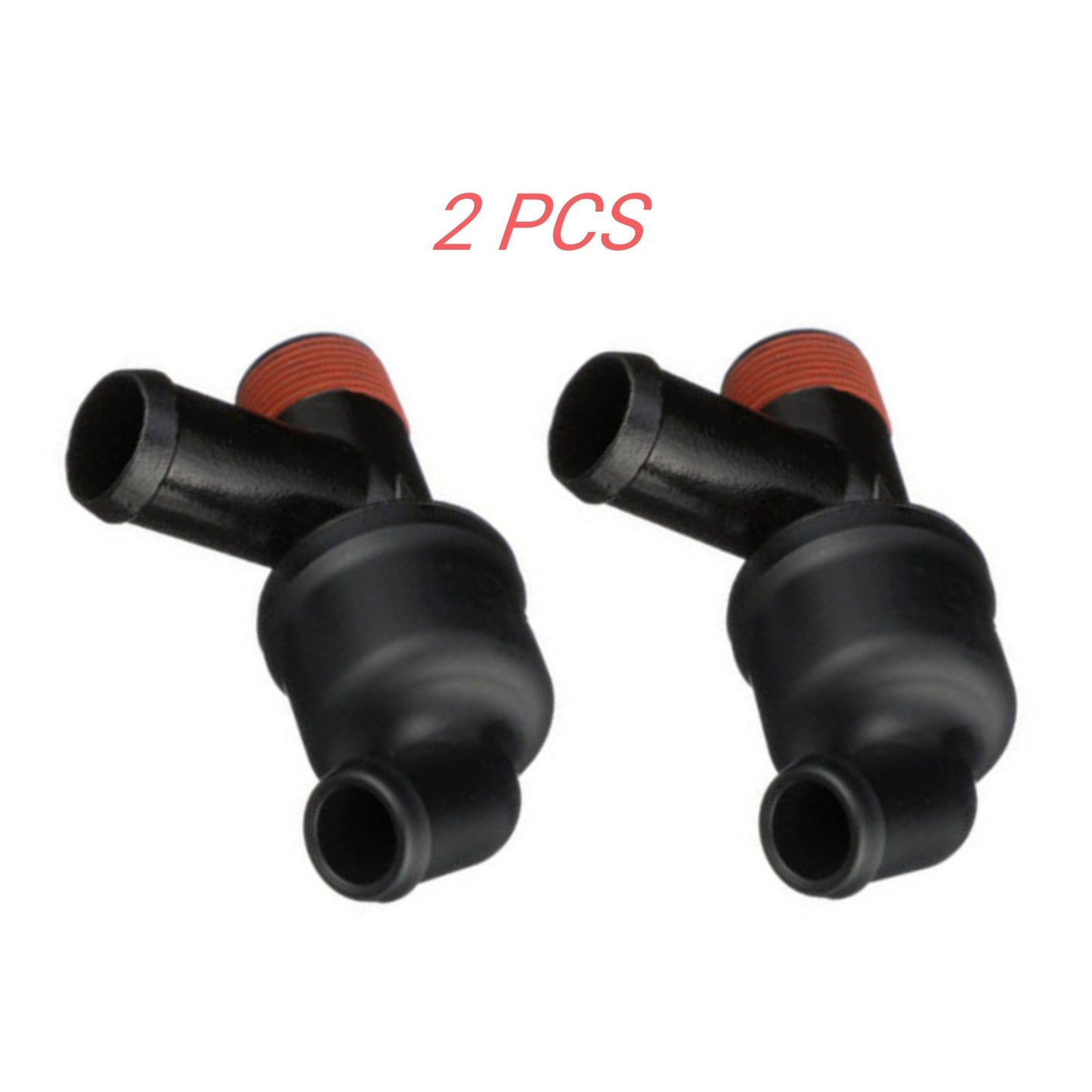 2X Exhaust Manifold Drain Tee Fitting for Mercury Mercruiser V6 V8