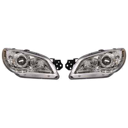Set of 2 Chrome LED Projector Headlights for Subaru Impreza (2005–2007)