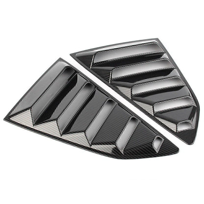 Carbon Fiber Rear Side Window Louver Covers for Chevy Camaro (2016-2018)
