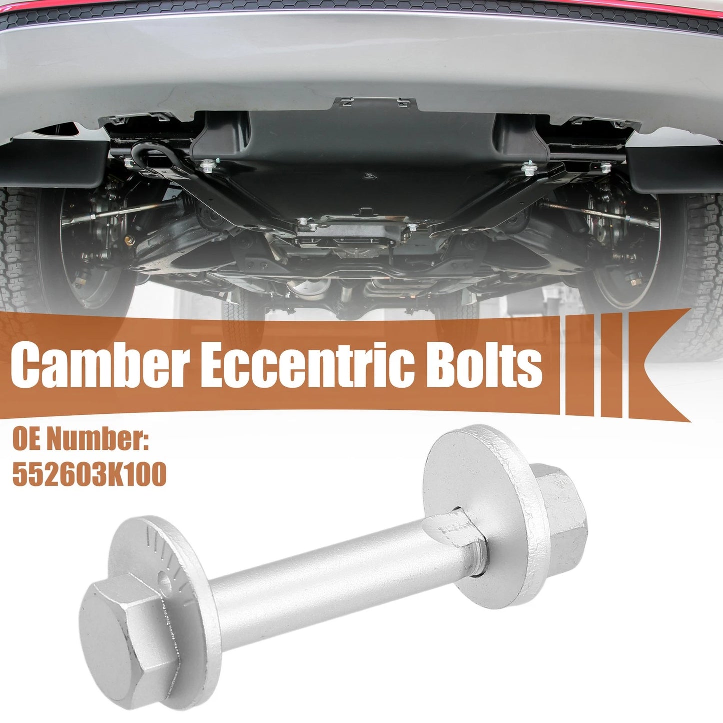 Set of 4 Auto Camber Eccentric Bolts for Hyundai Azera (2006–2011) No. 552603K100
